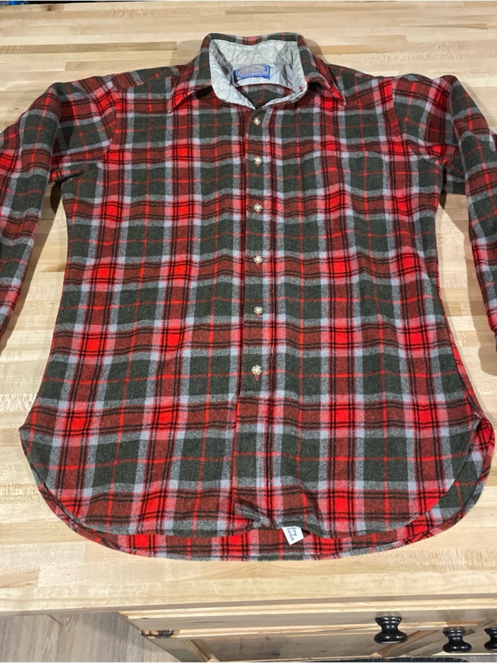Vintage Pendleton Country Traditionals Wool Flannel Plaid Shirt Men's Medium